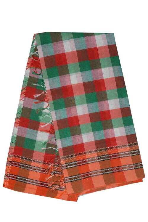 Ilkal Silk by Cotton Big Checks Sarees