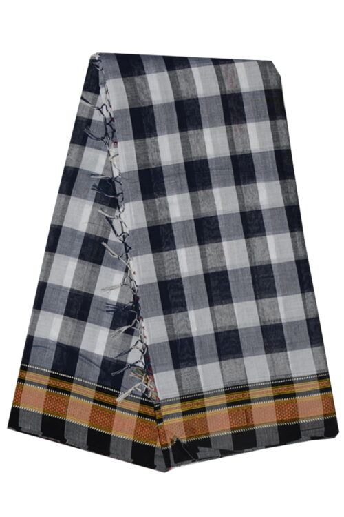 Ilkal Silk by Cotton Big Checks Sarees
