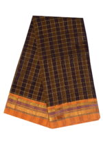 Ilkal Silk by Cotton Big Checks Patti Pallu Sarees