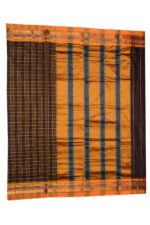 Ilkal Silk by Cotton Big Checks Patti Pallu Sarees