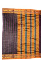 Ilkal Silk by Cotton Big Checks Patti Pallu Sarees