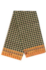 Ilkal Silk by Cotton Small Checks Patti Pallu Sarees