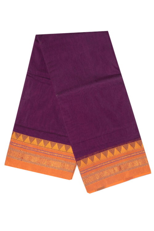 Ilkal Silk by Cotton plane Saree Patti Pallu