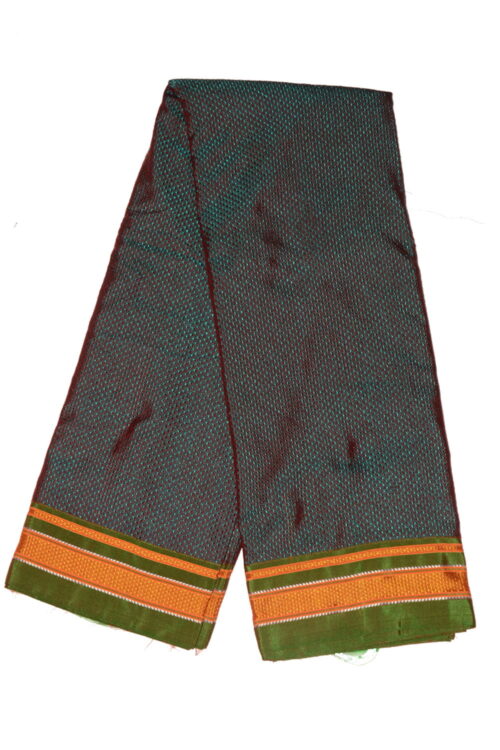 Ilkal Silk by Cotton Small Checks Patti Pallu Sarees