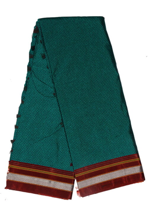 Ilkal Silk by Cotton Small Checks Patti Pallu Sarees