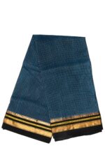 Ilkal Silk by Cotton Small Checks Patti Pallu Sarees