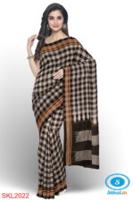 ILKAL HANDLOOM SILK BY MASRISE COTTON BIG CHECKS SAREE
