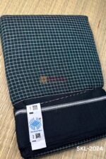 Patteda Anchu Checks with Plain Border