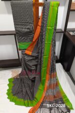 Patteda Anchu Checks with Plain Border