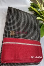 PATTEDA ANCHU PURE COTTON GANGA JAMUNA HANDWOVEN SAREE