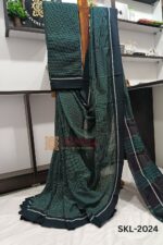 Patteda Anchu Checks with Plain Border
