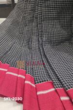 PATTEDA ANCHU PURE COTTON GANGA JAMUNA HANDWOVEN SAREE