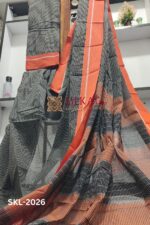 PATTEDA ANCHU PURE COTTON GANGA JAMUNA HANDWOVEN SAREE