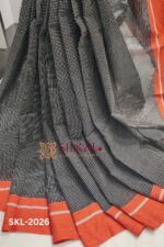 PATTEDA ANCHU PURE COTTON GANGA JAMUNA HANDWOVEN SAREE