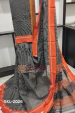 PATTEDA ANCHU PURE COTTON GANGA JAMUNA HANDWOVEN SAREE