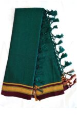 Guledgudda Khana Cotton Silk Fabrics Duppatta With Tassels
