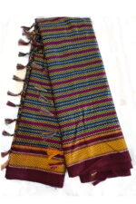 Guledgudda Khana Cotton Silk Fabrics Duppatta With Tassels