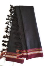 Guledgudda Khana Cotton Silk Fabrics Duppatta With Tassels