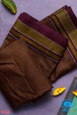 ILKAL HANDLOOM SILK BY COTTON SMALL CHECKS CHIKKI PARAS SAREES