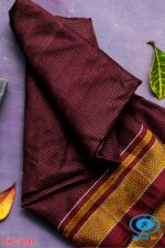 ILKAL HANDLOOM SILK BY COTTON SMALL CHECKS CHIKKI PARAS SAREES