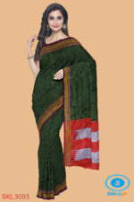 ILKAL HANDLOOM SILK BY COTTON SMALL CHECKS CHIKKI PARAS SAREES