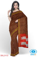 ILKAL HANDLOOM SILK BY COTTON SMALL CHACKS CHIKKI PARAS SAREES