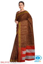 ILKAL HANDLOOM SILK BY COTTON SMALL CHACKS CHIKKI PARAS SAREES