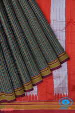 ILKAL HANDLOOM SILK BY COTTON SMALL CHECKS CHIKKI PARAS SAREES