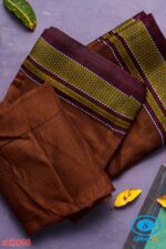 ILKAL HANDLOOM SILK BY COTTON SMALL CHECKS CHIKKI PARAS SAREES