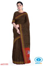 ILKAL HANDLOOM SILK BY COTTON SMALL CHACKS CHIKKI PARAS SAREES