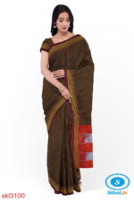 ILKAL HANDLOOM SILK BY COTTON SMALL CHACKS CHIKKI PARAS SAREES