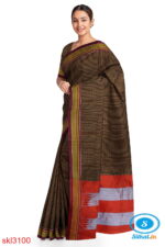 ILKAL HANDLOOM SILK BY COTTON SMALL CHACKS CHIKKI PARAS SAREES