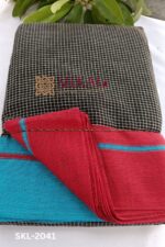 Patteda Anchu Checks with Plain Border