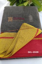 PATTEDA ANCHU PURE COTTON GANGA JAMUNA HANDWOVEN SAREE