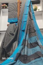 Patteda Anchu Checks With Plain Border