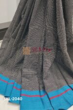 Patteda Anchu Checks With Plain Border