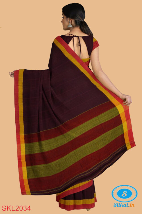 PATTEDA ANCHU PURE COTTON HANDWOVEN SAREE