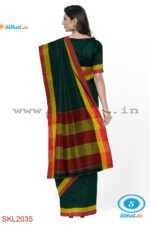 RAMDURGA PATTEDA ANCHU HANDLOOM COTTON PLAIN SAREES