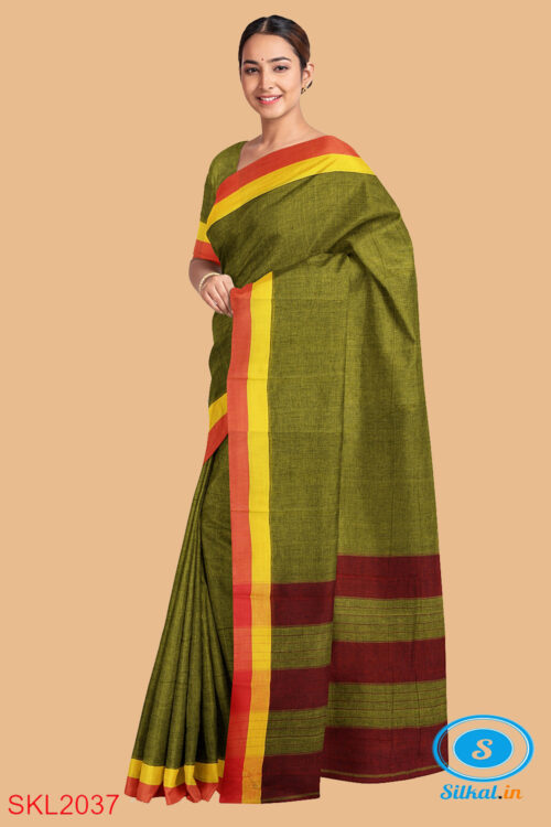 PATTEDA ANCHU PURE COTTON HANDWOVEN SAREE