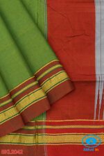 ILKAL HANDLOOM CATLON PALLU COTTON PLAIN SAREES