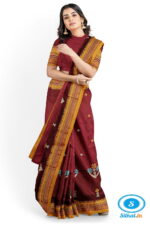 ILKAL SILK SAREE WITH KASUTI WORK