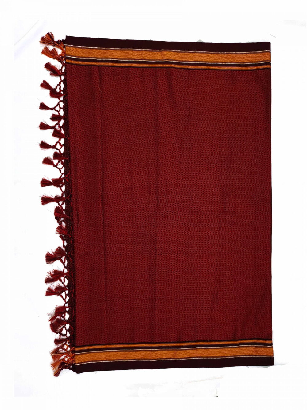 GULEDGUDDA KHANA COTTON SILK FABRICS DUPPATTA WITH TASSELS