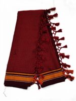 GULEDGUDDA KHANA COTTON SILK FABRICS DUPPATTA WITH TASSELS