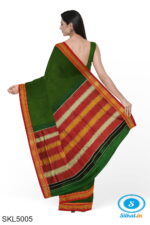 ILKAL PLAIN COTTON SAREE WITH CHIKKI PARAS BORDER