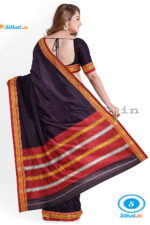 ILKAL PLAIN COTTON SAREE WITH CHIKKI PARAS BORDER
