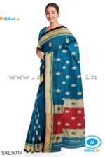 ILKAL MAYURI SAREE WITH CHIKKI BORDER