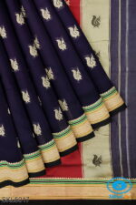 ILKAL MAYURI SAREE WITH CHIKKI BORDER