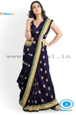 ILKAL MAYURI SAREE WITH CHIKKI BORDER