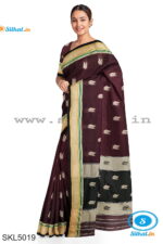 ILKAL MAYURI SAREE WITH CHIKKI BORDER