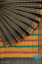 ILKAL COTTON SMALL CHECKS SAREE WITH GOMI BORDER